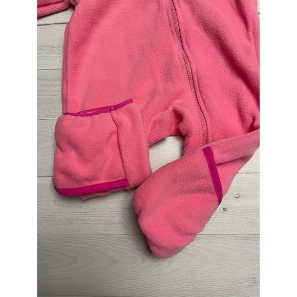 Cuddle club pink bear fleece bunting 3-6 months NWT - Picture 4 of 7